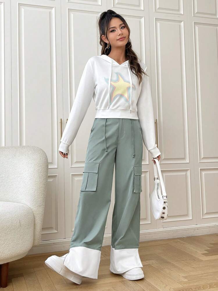 Flap Pocket Side Cargo Pants