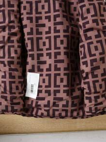 SHEIN Baby Boy Contrast Piping Dual Pocket Quilted Coat - Multicolor - View 3