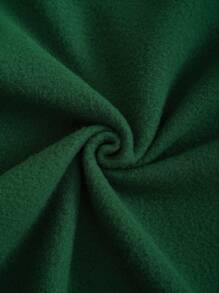 INAWLY Cartoon Graphic Thermal Lined Sweatshirt - Dark Green - View 5