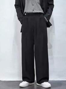 Manfinity Hypemode Men's Loose Fit Suit Trousers With Pockets