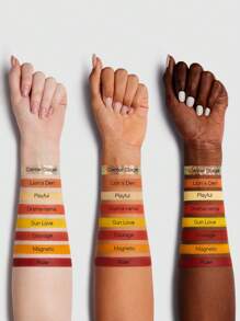 SHEGLAM Lively Leo Palette 8-Clolor Glitter Matte Eyeshadow Palette Bold Yellow Orange Shiny Gold High Pigment Long Wear Blendable Pro Eyeshadow Brand Beauty Makeup Face Paint Cosmetic For Women Girls Perfect For Fall Winter Ideal For Y2K Fancy Fashion Suitable For Birthday Christmas Present Party Ready Best Color