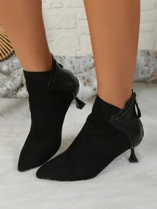 Botas Cortas Para Mujer - Marrón Chocolate - Ver 3