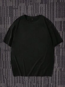 Manfinity RebelGame 男士熊和標語圖案T恤 - 黑色 - 查看 2