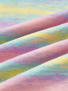 SHEIN MOD Striped Pattern Sweater Dress - Multicolor - View 3