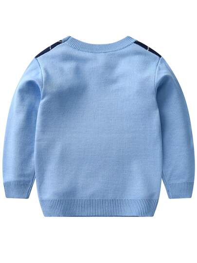 Young Boy Argyle Pattern Sweater