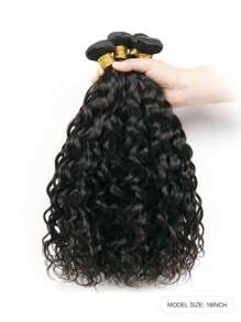 4入組波浪捲自然顏色12-28英寸人類接髮適合女士 - SNatural - 查看 6