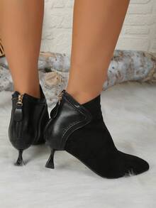 Botas Cortas Para Mujer - Marrón Chocolate - Ver 5