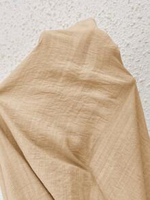 SHEIN LUNE Leopard Print Drop Shoulder Pocket Patched Shirt - Apricot - View 5