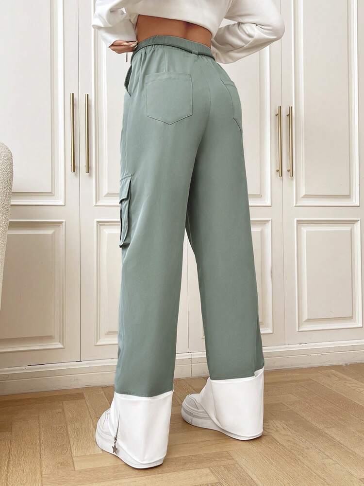 Flap Pocket Side Cargo Pants