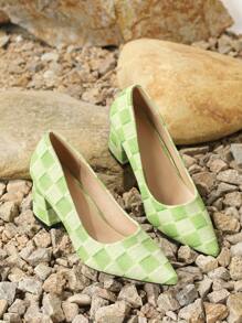 Women's High Heel Shoes In Green Color - Green - View 3