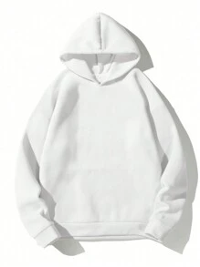 Manfinity Hypemode Men's Slogan Printed Sweatshirt - White - View 2