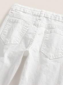 Tween-Jungen Street Lässig Boho Daily Verstellbare Taille Flache Taschen Zerrissene Jeans, die besten Alltagsmode-Outfits
