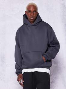 SUMWON Áo hoodie có thêu Tokyo - Màu xám đen - Xem 2