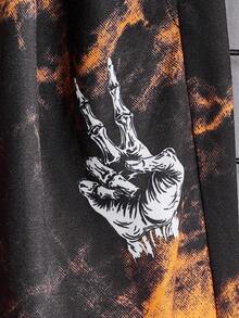 GENTILAND 男士紮染腰部抽繩衛褲 - 彩色 - 查看 4