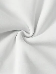 INAWLY 女款 Cool Girl 標語印花抓絨運動衫 - 白色 - 查看 4