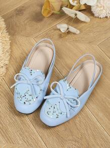 Chicas Sandalias con punta cerrada - Azul - Ver 2