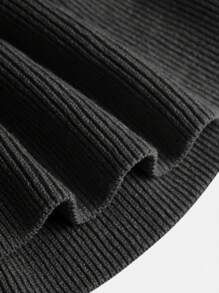 Teen Girl Solid Ruffle Hem Sweater Dress