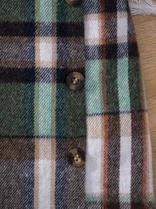 Falda escocesa para niña preadolescente - Verde - Ver 4