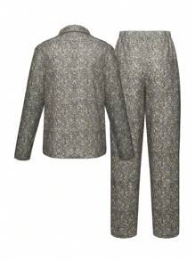 Teen Boy Allover Print Blazer & Pants - Multicolor - View 2