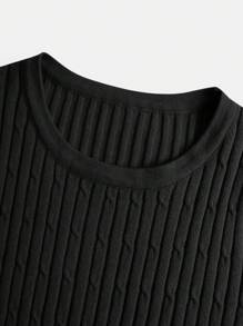 Teen Girl Solid Ruffle Hem Sweater Dress
