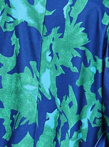 EMERY ROSE Floral Print Lapel Neck Belted Overcoat - Multicolor - View 7