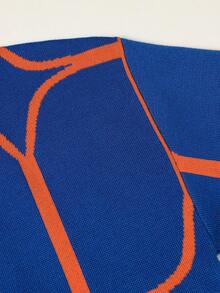 Manfinity Nam Mẫu Geo Thả vai Áo len - Nhiều màu - Xem 4