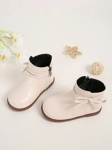 Children's British Style Comfortable Short Boots - Beige - View 2