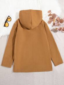 SHEIN Unity Women's Plush Lined Warm Jacket, Family Pack (Sold Separately In 3 Pieces) - Brown - View 2