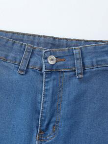 Quần jean rách cô gái tuổi teen - Rửa trung bình - Xem 3