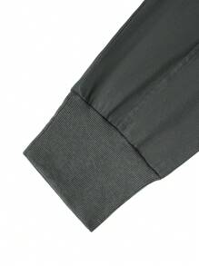 Manfinity Homme Men Drawstring Waist Zipper Detail Pants, For Fall