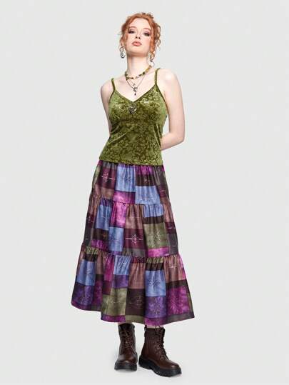 Hippie Top de tirantes con estampado floral