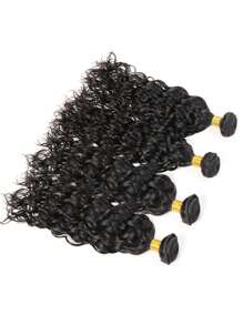 4入組波浪捲自然顏色12-28英寸人類接髮適合女士 - SNatural - 查看 7