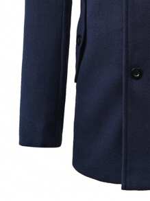Manfinity Mode Men Lapel Neck Single Breasted Overcoat