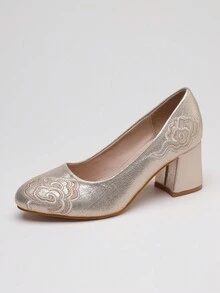Tacones Altos Para Mujeres - Dorado - Ver 6