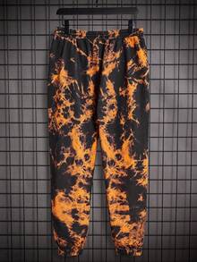 GENTILAND 男士紮染腰部抽繩衛褲 - 彩色 - 查看 2