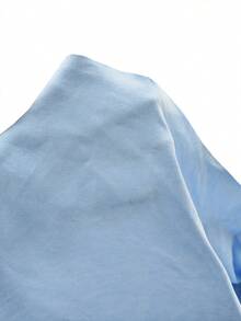 SHEIN Young Boy Zip Up Slant Pocket Padded Coat - Blue - View 7