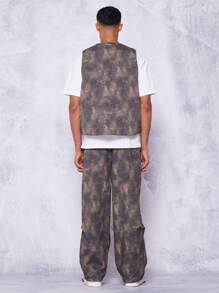 SUMWON 拉鏈背心帶滿版圖案 - 彩色 - 查看 5