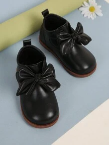 孩子們的平底時尚&舒服的踝靴 - 黑色 - 查看 2