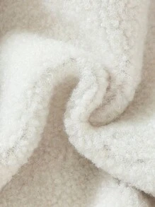 男嬰格紋印花羊絨領口翻蓋細節外套 - 彩色 - 查看 5