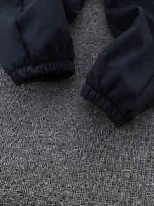 男小童素色斜口袋長褲