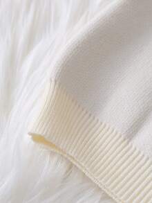 SHEIN Đứa bé gái Mô hình nấm Áo len & Quần dệt kim - Nhiều màu - Xem 4