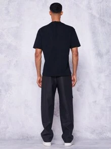 SUMWON Straight Leg Pu Cargo Trouser
