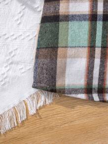 Falda escocesa para niña preadolescente - Verde - Ver 3