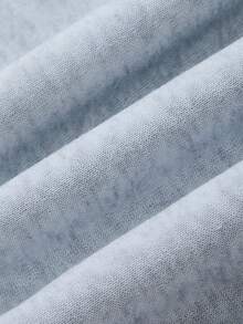 SHEIN EZwear 大碼字母圖案腰部抽繩衛褲 - 淺灰色 - 查看 4