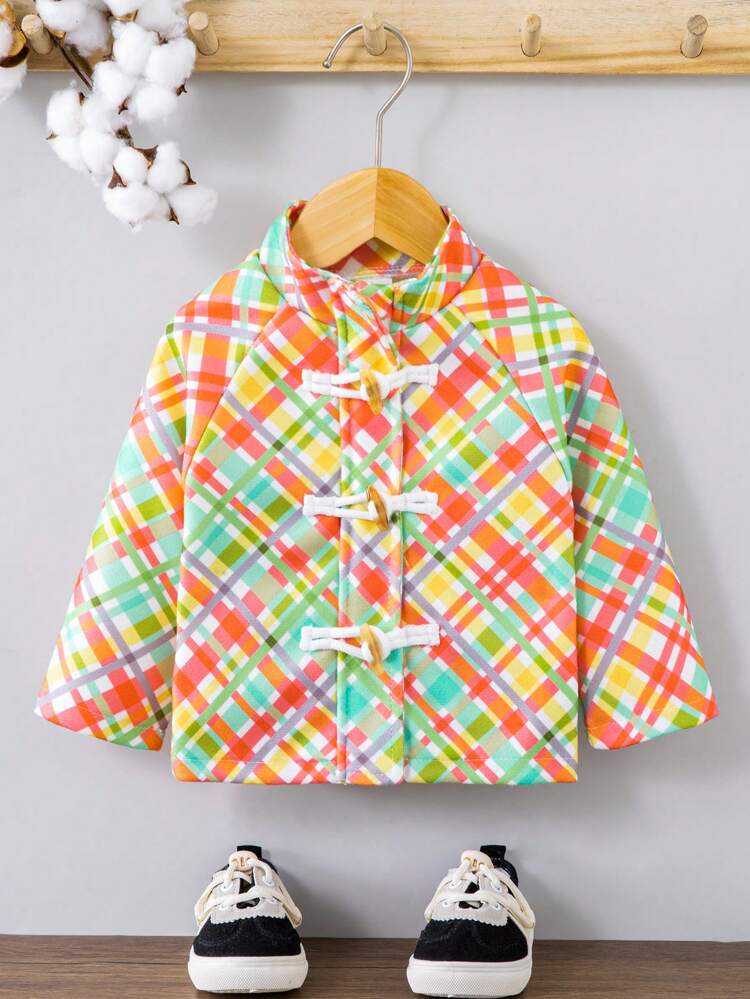 Baby Boy Allover Print Duffle Overcoat