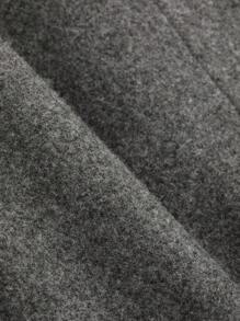 FRIFUL 斗篷袖腰帶花呢外套 - 灰色 - 查看 3