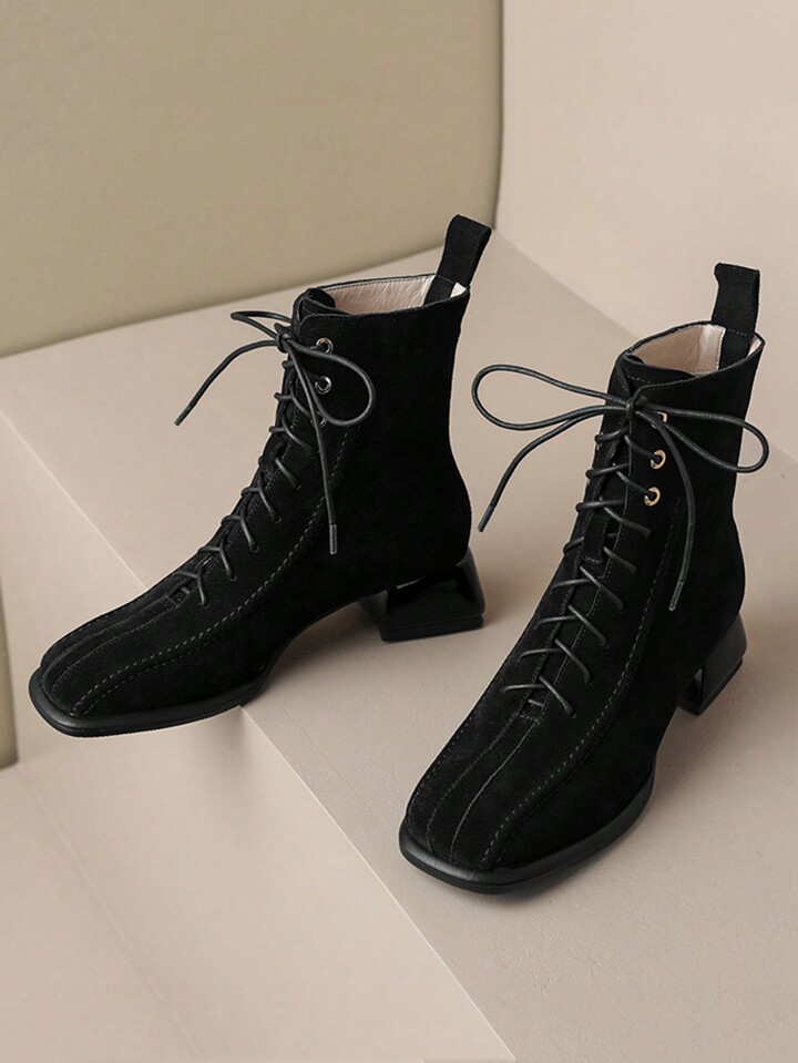 Black suede mid calf boots best sale