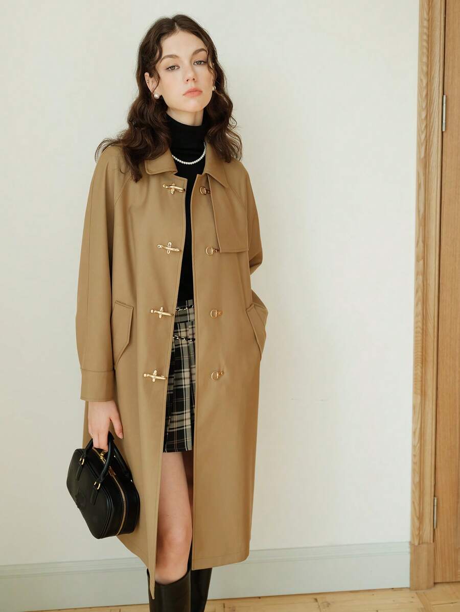 Abrigo/cazadora/kimono De Color Beige/caqui - Caqui - Ver 1