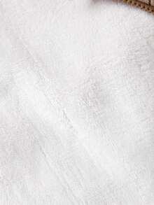 SHEIN 男小童格紋印花加絨內裏連帽外套不帶T恤