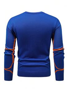 Manfinity Nam Mẫu Geo Thả vai Áo len - Nhiều màu - Xem 2